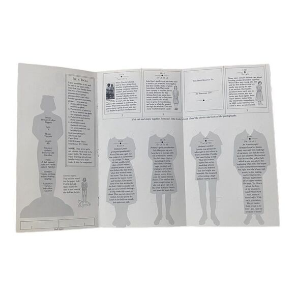 American Girl Vintage Paperdoll Brittany Biggett - Picture 2 of 3